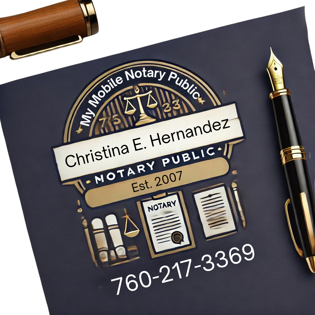 Mobile Notary Public Service in the High Desert